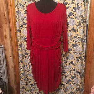 “Thanks, it has pockets!” Red dress